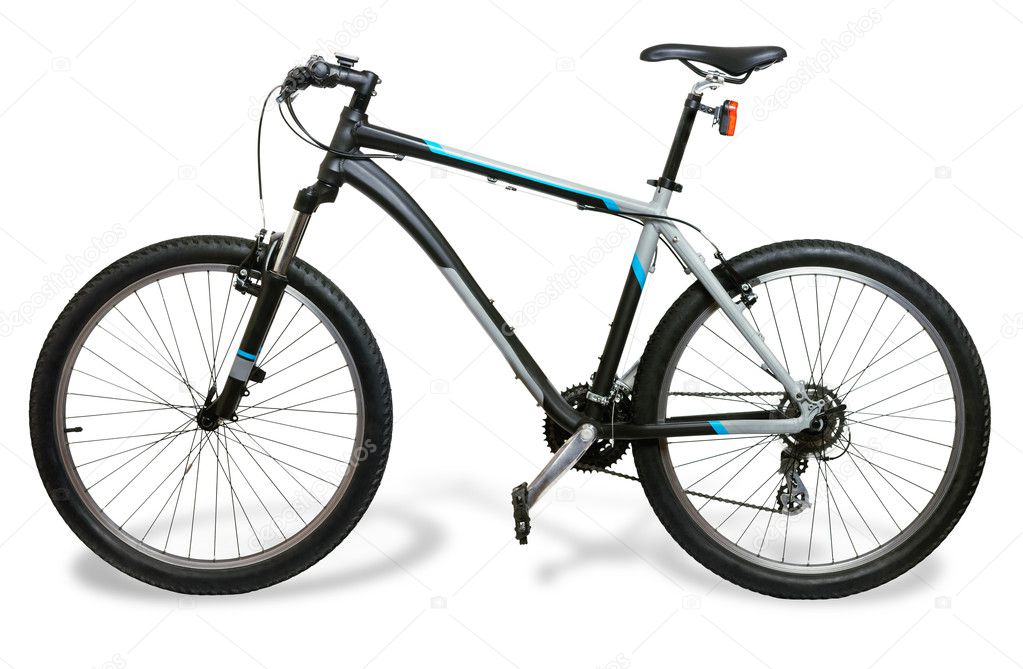 Mountain bicycle bike with shadow