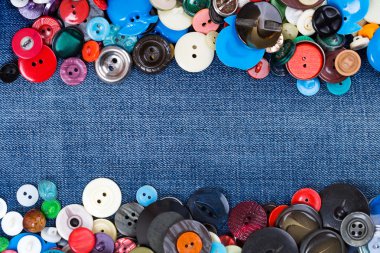 Mavi jeans düğmeler alanı Kopyala