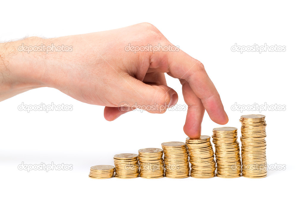 Coins and fingers