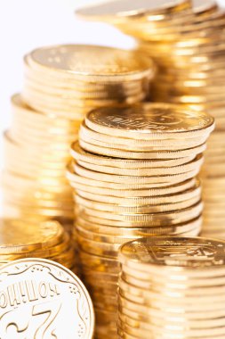 de gouden munten close-up
