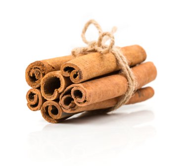 Beyaz bir ışık tarçın roped