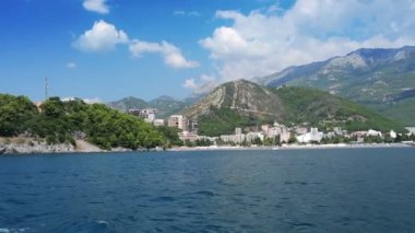 budva Rivierası'nın görünümü