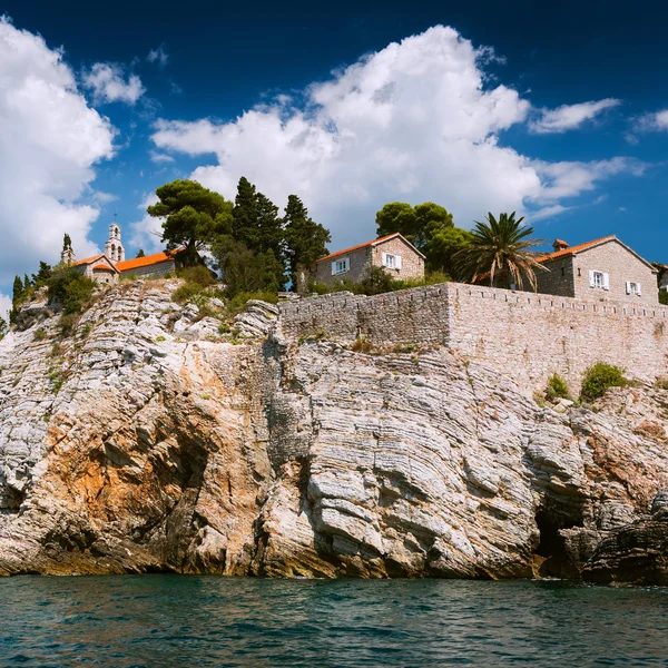 Pulau Sveti Stefan, Montenegro — Stok Foto