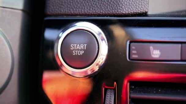 Start stop button — Stock Video