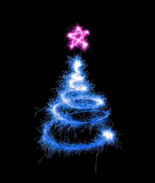 Рождественская елка из блеска — стоковое фото