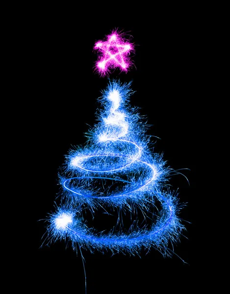 Рождественская елка из блеска — стоковое фото