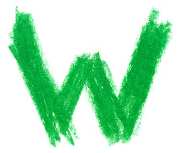 beyaz üzerine pastel alfabesi