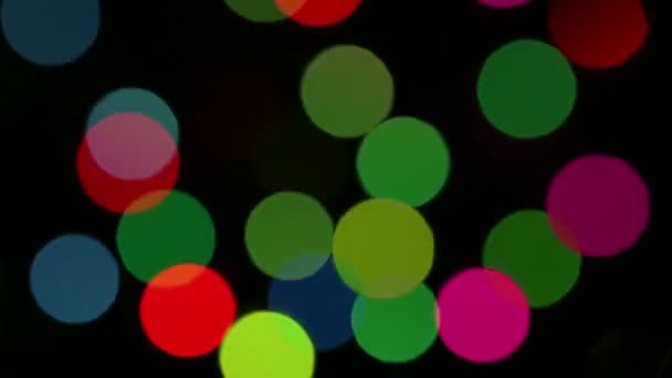 Fond avec des lumières colorées clignotant — Video