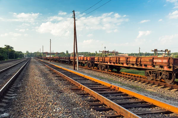 Rail freight car — Stock Photo, Image