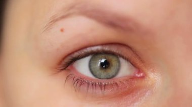 Kadının göz yakın çekim