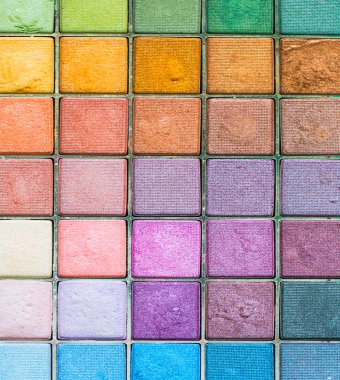 Makyaj renkli göz farı paletleri