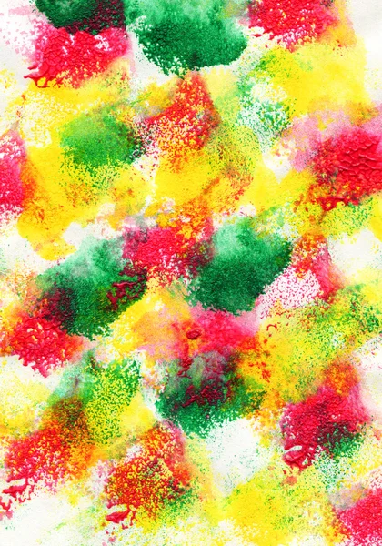 Tahy barevný akvarel štětce — Stock fotografie