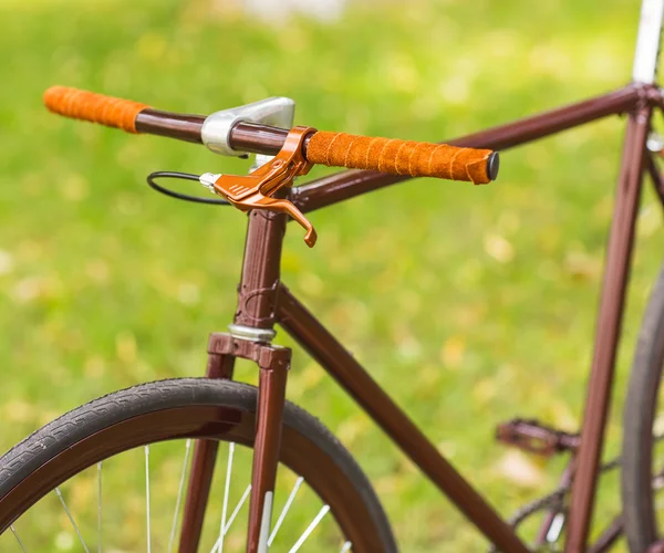 Elegante bicicletta su erba — Foto Stock