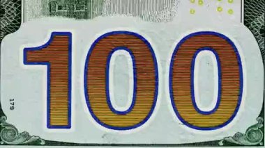 Üstü açık para birimleri hareket animasyonunu durdurur. Dünyanın en iyi para makrosu, yakın plan. Kağıt para, nakit para. ABD Doları ve Avro