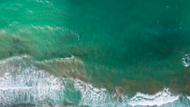 Drone Ansicht Von Schönen Nahtlosen Nie Endenden Aufnahmen Während Türkisfarbene — Stockvideo