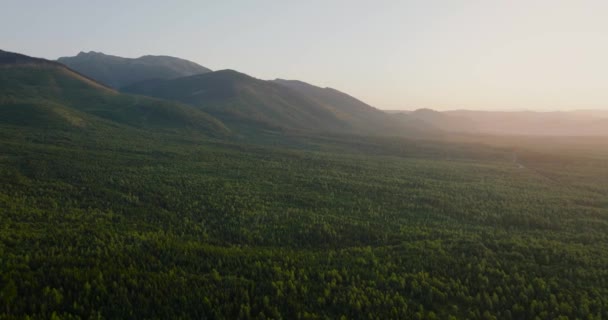 Aerial View Tatra Mountains Sunset Summer Slovakia Beautiful Mountain Landscape — Vídeos de Stock