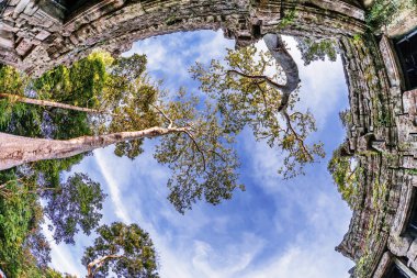 Antik khmer Budist tapınağı angkor wat kompleksi içinde