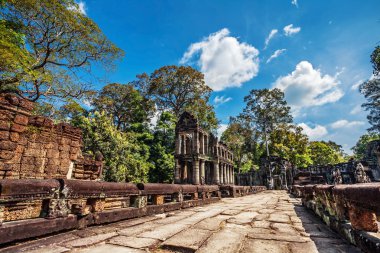 Antik khmer Budist tapınağı angkor wat kompleksi içinde