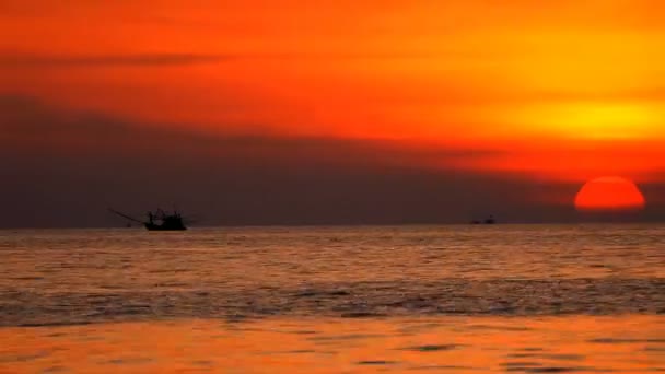 Тропічних захід сонця — стокове відео