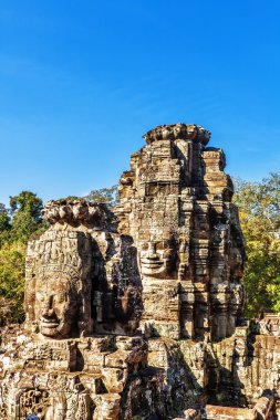 angkor wat Tapınağı antik bayon yüzler