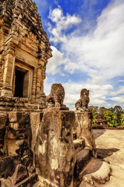 Antik khmer Budist tapınağı angkor wat kompleksi içinde