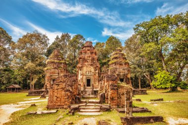Antik khmer Budist tapınağı angkor wat kompleksi içinde