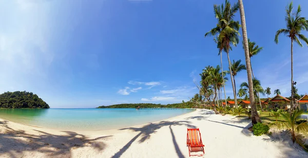 Tropikalna plaża panorama — Zdjęcie stockowe