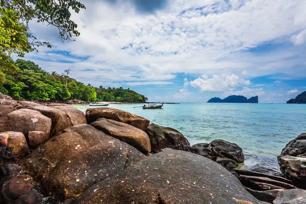 Spiaggia tropicale esotica. — Foto Stock