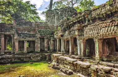 Antik khmer Budist tapınağı angkor wat kompleksi içinde