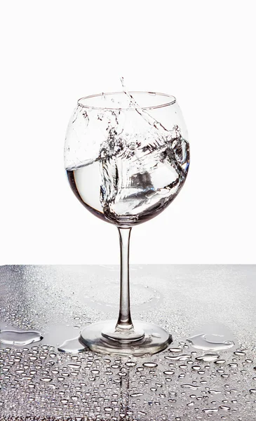 Spritzen im Glas — Stockfoto