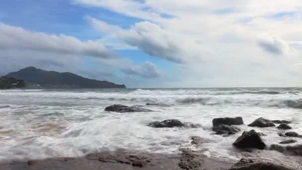Морской прилив — стоковое видео