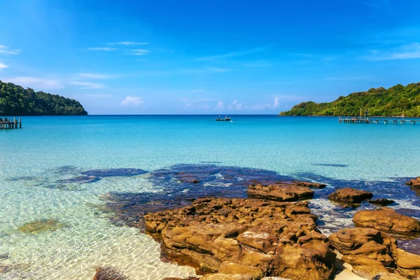 Exotisk tropisk strand. — Stockfoto