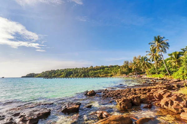 Spiaggia tropicale esotica. — Foto Stock