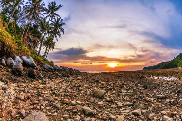 Zonsondergang ebb — Stockfoto