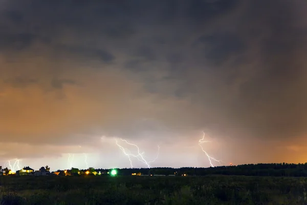 Thunderstorm with lightning