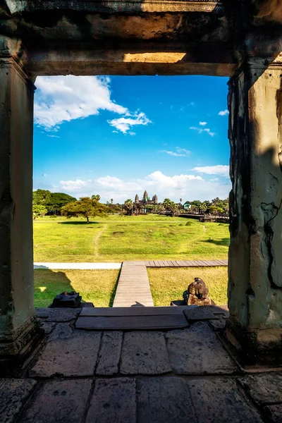 Templo de wat angkor — Fotografia de Stock