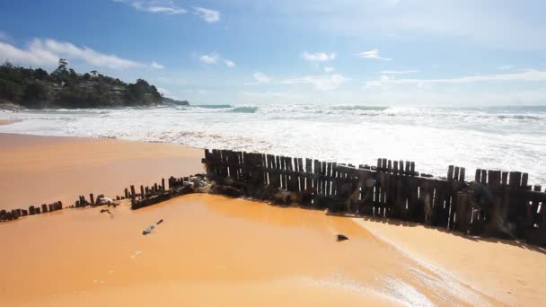 Bela praia tropical — Vídeo de Stock