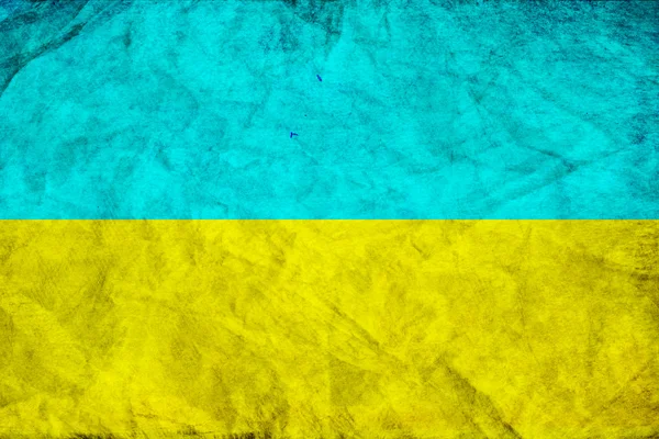 Grunge flagga Ukraina — Stockfoto