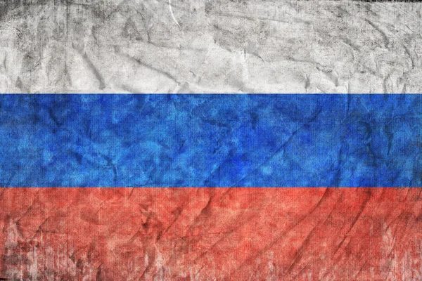 Grunge vlajka Ruska — Stock fotografie
