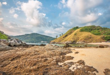 Egzotik tropikal plaj.