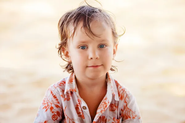 Kleine jongen met een blauwe plek — Stockfoto