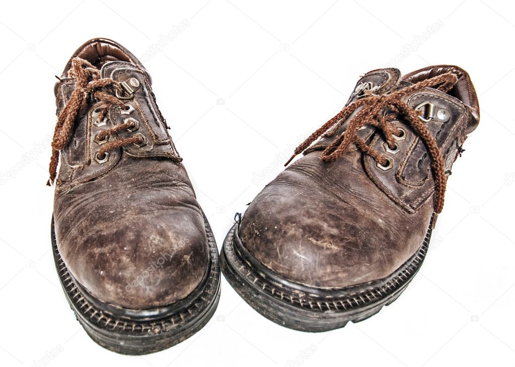 Old dirty boots