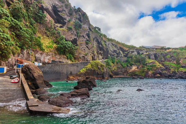 Amazing Atlantic Ocean View Rocks Sao Miguel Island Azores Portugal — Stock Photo, Image