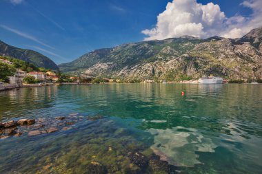 güzel dağ ve Deniz Manzaralı. Kotor. Karadağ