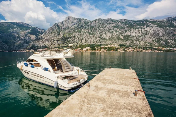 Race Speed Boats Sea Kotor Bay Montenegro — Stock Photo, Image