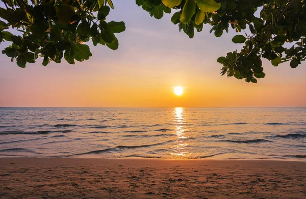 Solnedgång Strand Landskap Koh Chang Thailand — Stockfoto