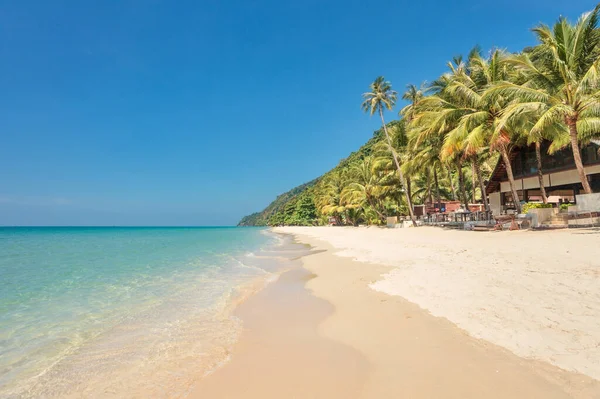 Fehér Homokos Strand Koh Chang Szigetén Thaiföld — Stock Fotó