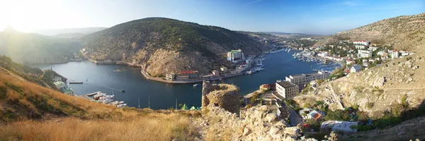 Schöne Balaklava Bucht, Krim — Stockfoto