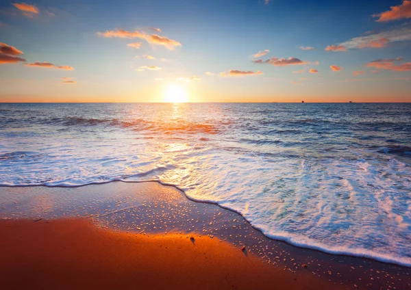 Solnedgång och havet — Stockfoto