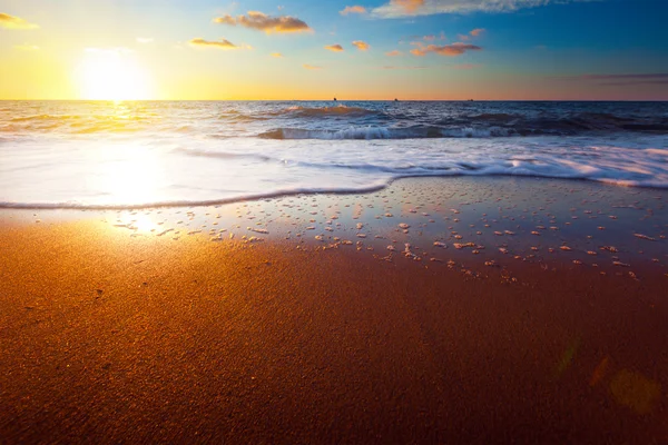 Pôr do sol e mar — Fotografia de Stock